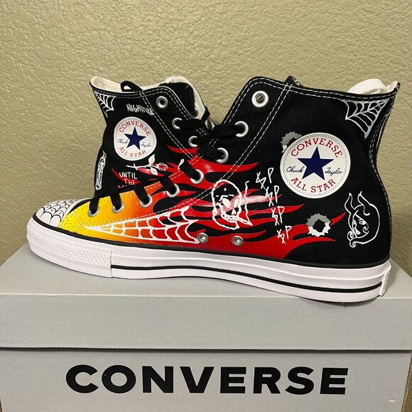 Sean Pablo Converse x Chuck Taylor All Star Pro 'Flames' Size 10 - Picture 2 of 5